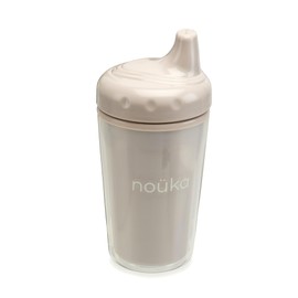 nouka Insulated and Non-Spill Sippy Cup | Leak Proof and Easy Grip | Keeps Drinks Hot or Cold | Soft Sand
