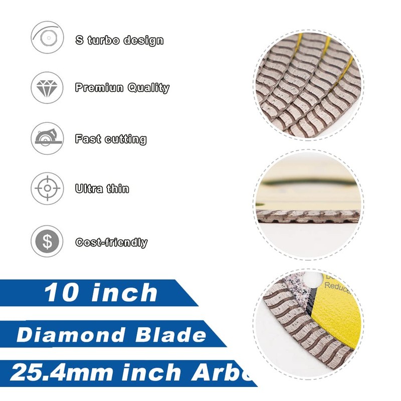 HIGHDRIL Diamond Cutting Disc 250 mm Super Thin Cutting for