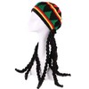 Rastafarian Knitted Braid Hat with Dreadlocks