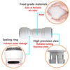 Qrity 1 Piece RO Water Filter Fitting, 3/8" Inline Check