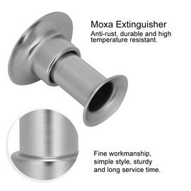 Stainless Steel Moxa Stick Extinguisher, Multi-specification Optional Moxibustion Roll Extinguisher With Ash Collector Tray Dish Stable Base (2cm)