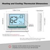 Multi Stage Thermostat for Home Cooling and Heating, 2 Heat/2