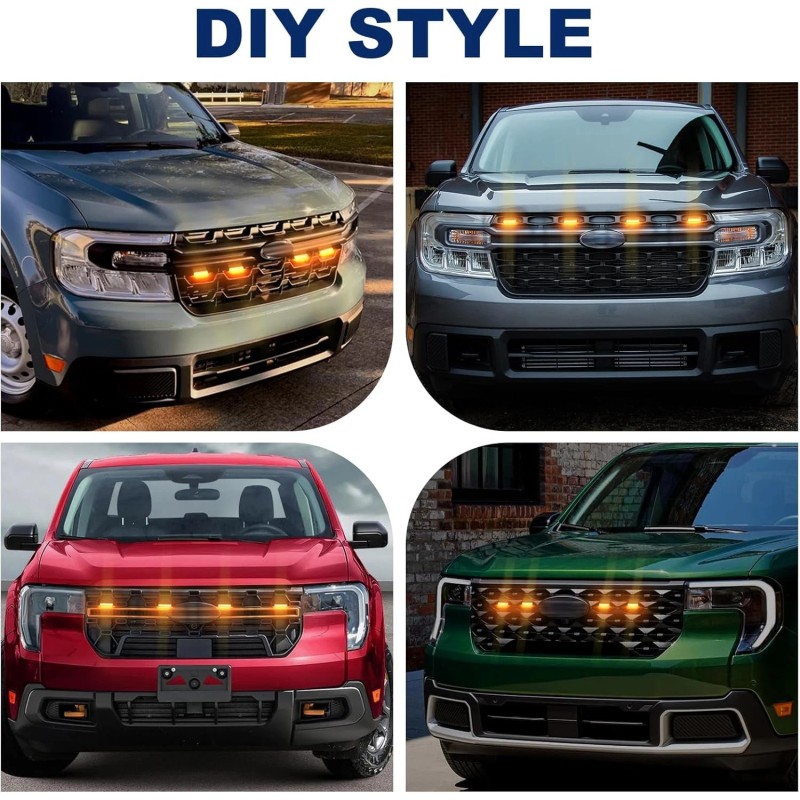 Sidi Front Grille Led Light For 2022-2025 Ford Maverick LARIAT
