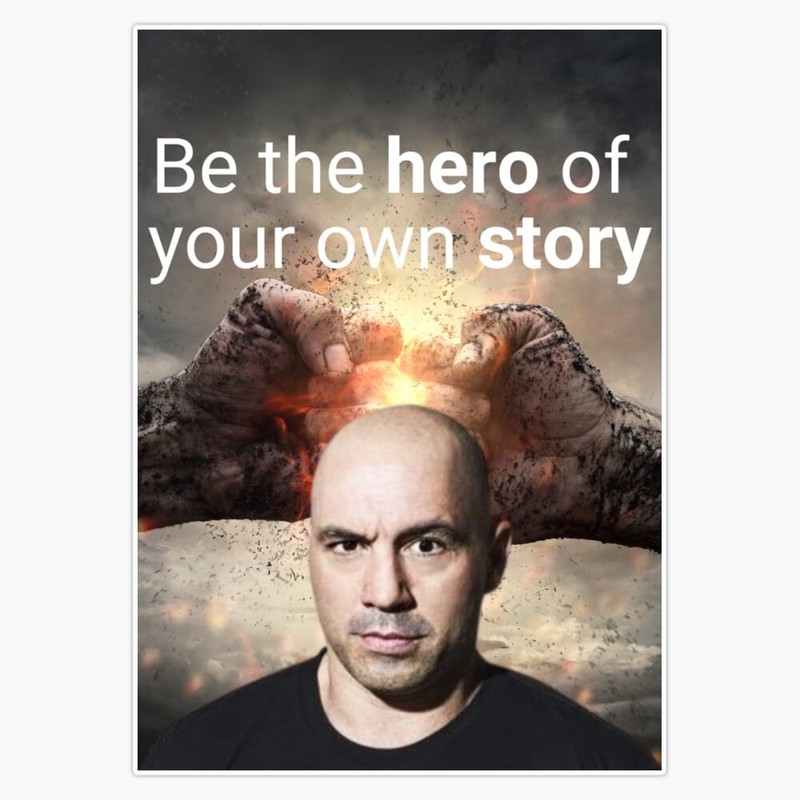 Magnet Joe Rogan, Quote Magnetic Vinyl Sticker 5"