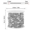 66FT Curb Chains Bulk 2mm Stainless Steel Flat Satellite Curb
