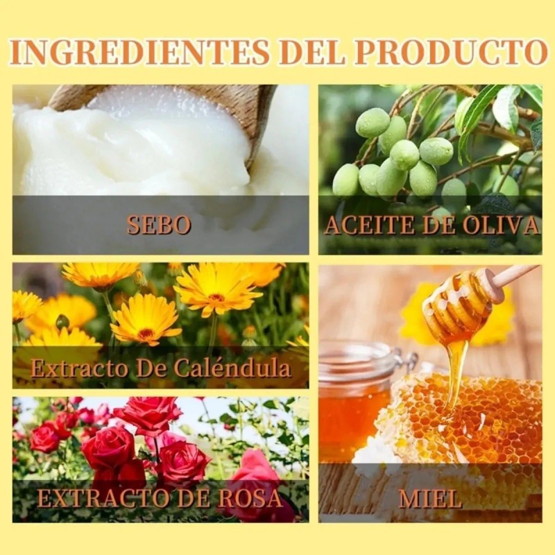 Crema De Cebo De Res Con Balsamo De Miel Hidratante