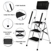 WiberWi 3 Step Ladder with Handrails 500 lb Capacity Step