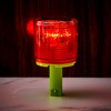 Kittmip 2 Pcs Solar Strobe Warning Traffic Light 360 Degree