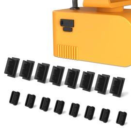 XCOFZOB 8 Pack Aniti Dust Plugs for Work Light - Include 4Type-C + 4Usb-A Charging Port Plug Caps Protector, Compatible with Dewalt Work Light & All Type-C + USB-A Devices: Laptop, Phone, Airpods...