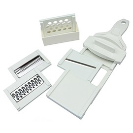 Pearl Metal CC-1001 Vegetable Cookware Set, Vegetables, Handy, 4 Value, Safety Holder, Storage Case, Made in Japan, Made in Japan