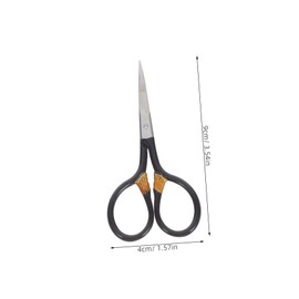 Ipetboom Mini Stainless Steel Scissors Retro Style Facial Hair Grooming Tool for Precise Eyebrow Nose Hair Trimming for Home Salon Use