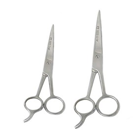PC 2 PIECES OF 6.5" 7.5" HAIR CUTTING SCISSORS/BARBER SHEARS - ICE TEMPERED - STAINLESS STEEL