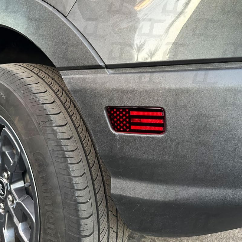 Decal Concepts American Flag Front/Rear Side Marker Accent Decal Kit