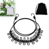 Hsyadazi Portable Washing Line, Elastic Adjustable Washing Line, Extendable, 180-360