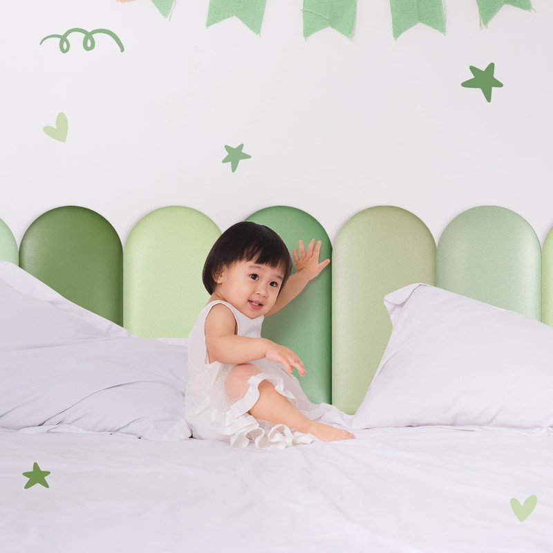 Jetec 6 Pcs Wall Padding for Kids with Autism Playroom