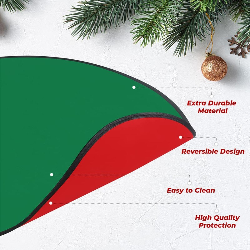 Christmas Tree Stand Mat | Waterproof Floor Protection Mat Round