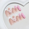 Press On Nails - Short Almond Fake Nails - White