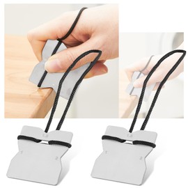 Lasnten 2 Pcs Edge Banding Carbide Scrapers Compatible with Scraper Edge Bander for Breaking Edges, Smooth Curve, Cleaning Thin Plastic Edges, Board Wood Surfaces Sanding