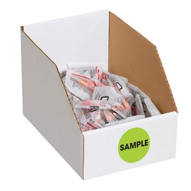 Aviditi Tape Logic 2" Circle Label, "Sample", Fluorescent Green, Roll of 500 Stickers, for Inventory Control and Warehouse Organization