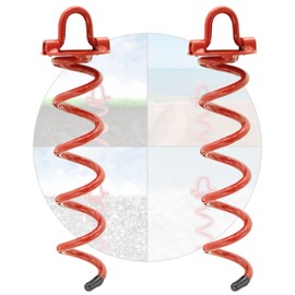HAFIX Ground Anchor Spiral 310 x 75 mm Ground Anchor Diameter 9.6 mm Accessories for Mounting Trampoline, Pool Tarpaulin for Screwing In, Storm Anchor for Securing Dogs, Gazebos, Tents, Swings. Pack