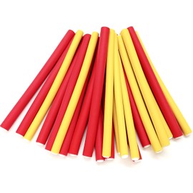 Papilotten - Flex Rollers Set (from German Hairdressing Supplies Supplies-Reailer) - 24 Pieces Yellow + Red - 10 + 12 mm Diameter