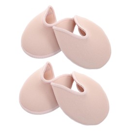 VICASKY 2 Pairs Ballet Toe Pads SEBS Soft Toe Protectors for Women Anti-Slip Ballet Shoe Socks Knitted Fabric Cushion for Dance Half Socks and Comfort