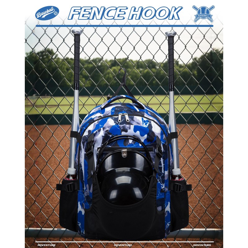 FOKDUVB Baseball Softball Backpack for Kids Boys Girls 6-8 8-12