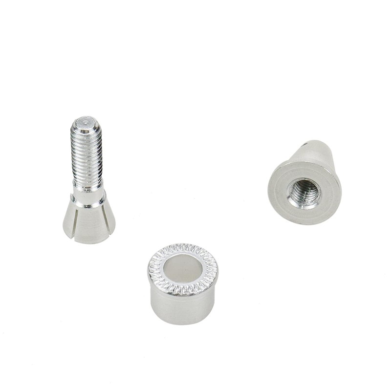 Mcredy 5Pcs RC Airplane Bullet Spinners Propeller Adapter Saver Silver