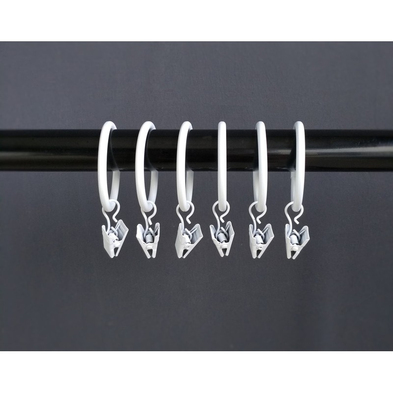 T-Juan MM (1.5") 1.5 Inches Smooth Metal Curtain Rings with