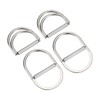 sourcing map Double D-Ring Buckles, 4pcs 50mm(1.97") Metal Adjustable Multi-Purpose