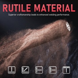 YESWELDER UPGRADED Rutile Material E6013 3/32'' 5LB Welding Rod Carbon Steel Stick Electrodes