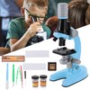 40X‑1200X High Definition Microscope Monocular Plastic Biological Microscope for ChildBlue