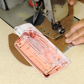 VILLCASE Ergonomic Rose Gold Hole Punch - Portable Acrylic Paper Hole Punch for Office and Home, Compact and Multifunctional, Ideal for DIY Projects and Travel