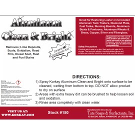 Korkay 150  Korkay Aluminum Clean & Bright - 1 gallon bottle