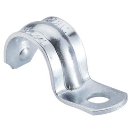 Halex, 1 in. Electrical Metallic Tube (EMT) 1-Hole Straps , 61510B, Silver, 50 per pack