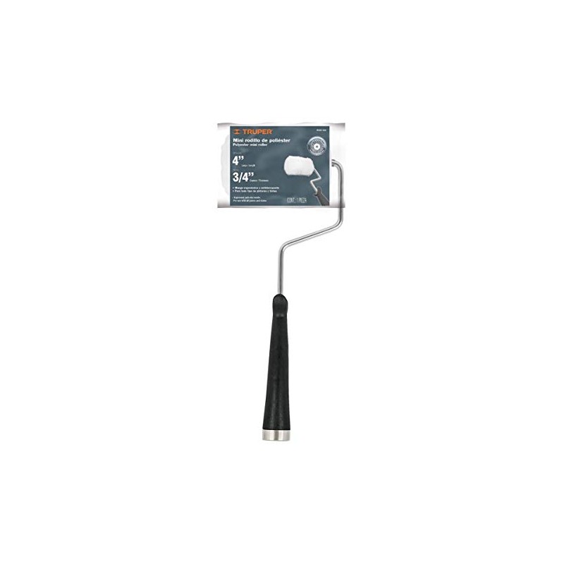 TRUPER Mini Rodillo Para Pintar Felpa 4x3/4' De Poli Truper