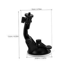 BUGUUYO Dash Cam Suction Mount Versatile Camera Holder for Windshield Use Easy Installation Compatible Various Dash Cams Angle for Optimal Footage Capture