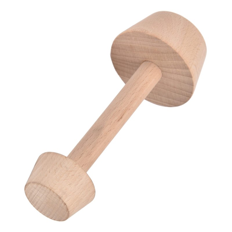 DEWin Egg Tart Mold, Wooden Egg Tart Tamper, Double Sides