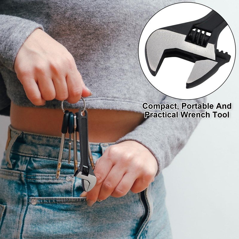 KZNKZN Tiny Yet Mighty - 4 Inch Mini Adjustable Wrench