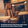 12 Volt LED Reading Light, Acrylic Rotatable Spotlight for RV