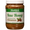 Stakich Cinnamon Enriched Raw Honey - Pure, Unprocessed, Unheated -