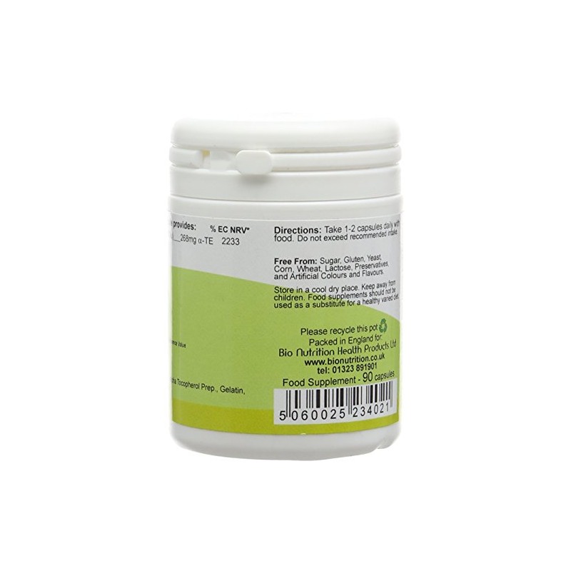 Bio Nutrition Vitamin E 400iu - Antioxidant Vitamin - 90