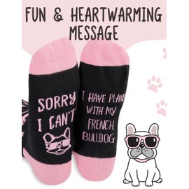 InnoBeta French Bulldog Gifts Socks for Women Men - Gifts For Frenchie Mom, Dog Lovers - Unisex