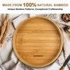 PANDAWOOD 12 Inch Bamboo Lazy Susan Organizer - Large Lazy