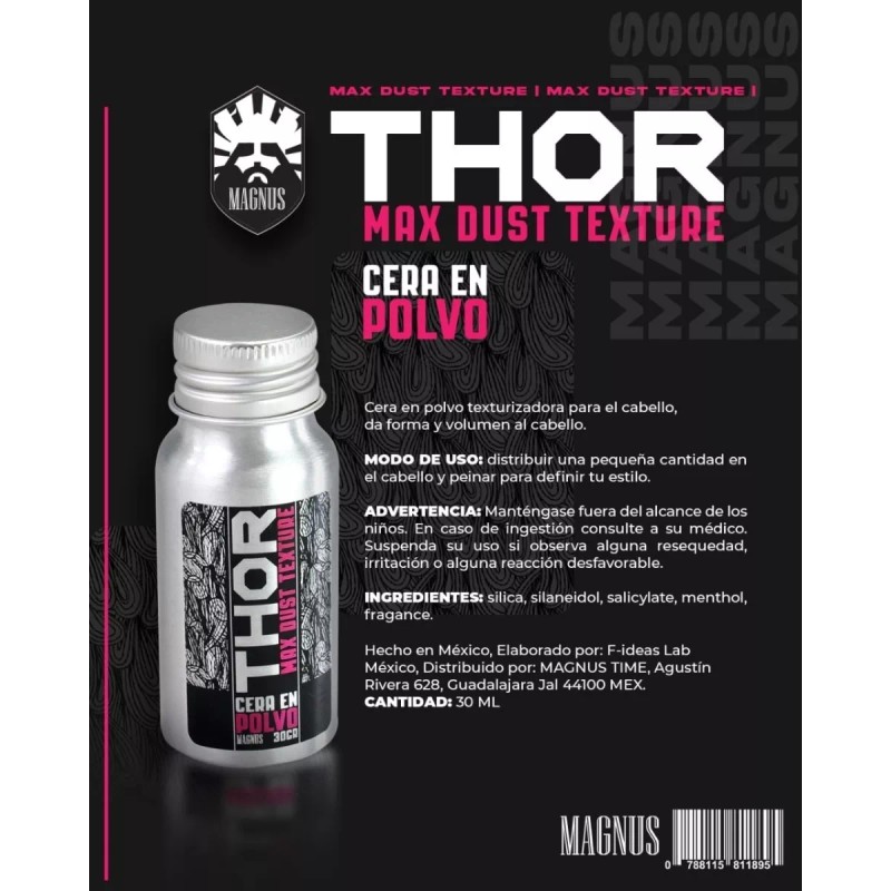Magnus Pack 3 Ceras En Polvo Thor De Magnus Con