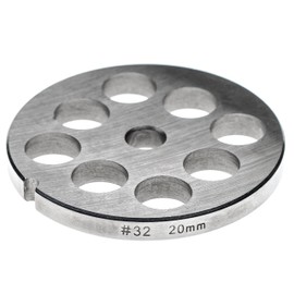 vhbw Hole Disc Size 32 for Mincer Hole Diameter 20 mm 13.4 mm Stainless Steel