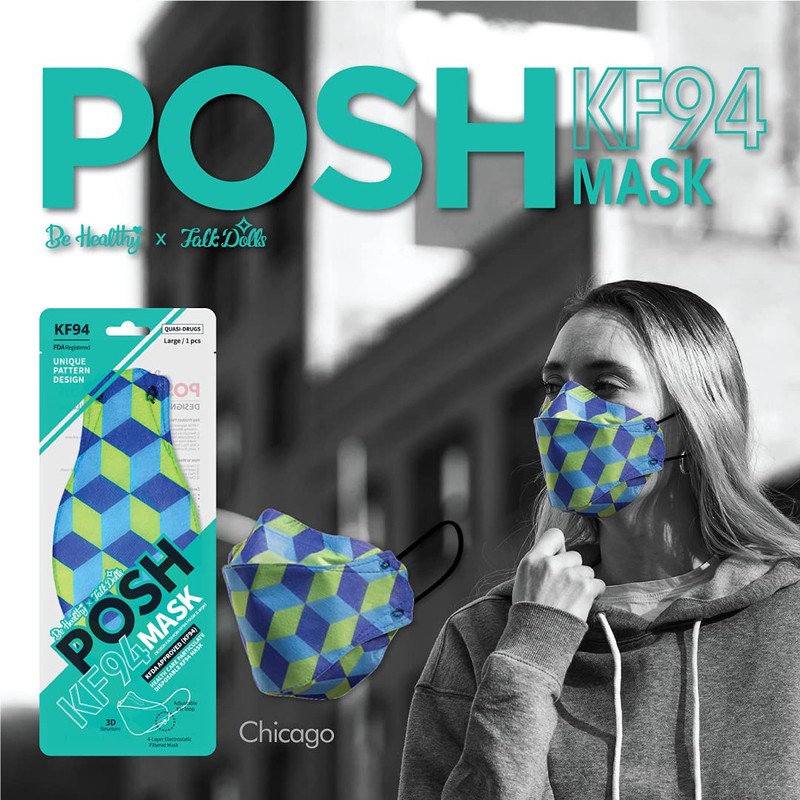 Be Healthy [Pack of 10] Posh KF94 Mask - Chicago