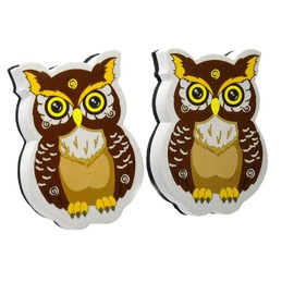 WEKOIL Magnetic Dry Erase Erasers Whiteboard Eraser Chalkboard Eraser Cute Owl Erasers with Felt for Teachers Office Home Pack of 2