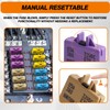 BUSSALIX E39 Circuit Breaker Blade Fuse, Manual T3 Reset, Low