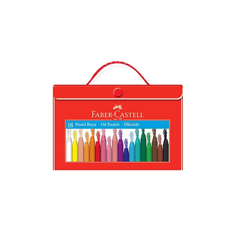 Faber-Castell Crayons with Plastic Case Holder 18 Colours (125119)